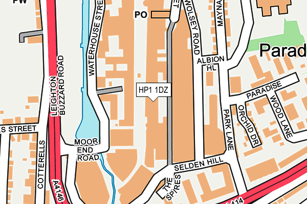 HP1 1DZ map - OS OpenMap – Local (Ordnance Survey)