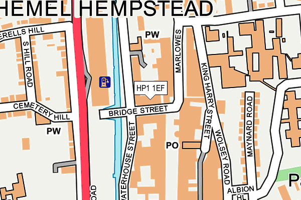 HP1 1EF map - OS OpenMap – Local (Ordnance Survey)