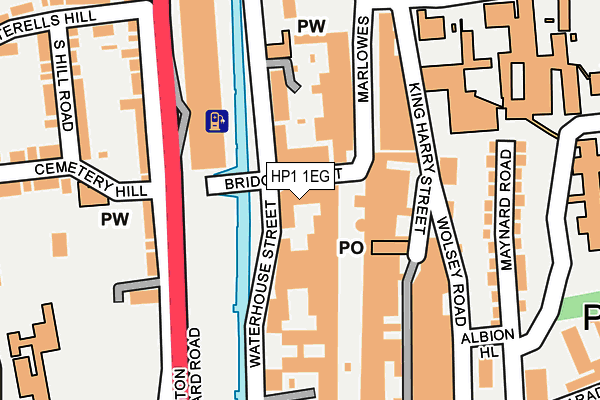 HP1 1EG map - OS OpenMap – Local (Ordnance Survey)