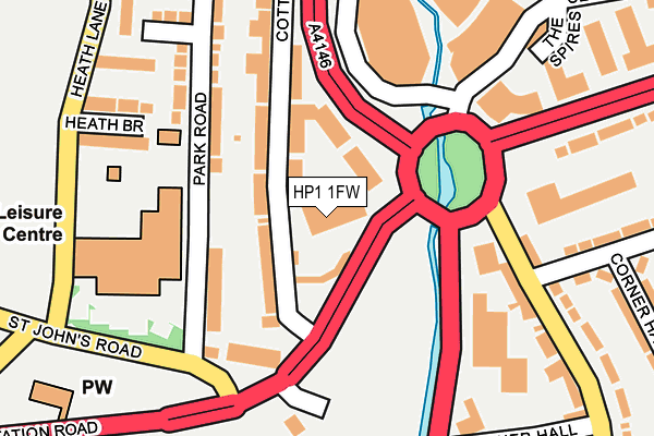 HP1 1FW map - OS OpenMap – Local (Ordnance Survey)