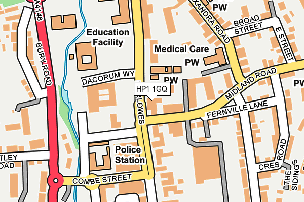 HP1 1GQ map - OS OpenMap – Local (Ordnance Survey)