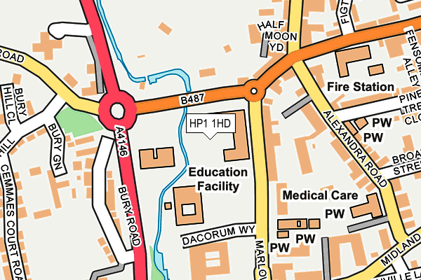 HP1 1HD map - OS OpenMap – Local (Ordnance Survey)