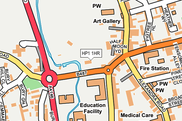 HP1 1HR map - OS OpenMap – Local (Ordnance Survey)