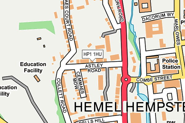 HP1 1HU map - OS OpenMap – Local (Ordnance Survey)