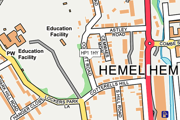 HP1 1HY map - OS OpenMap – Local (Ordnance Survey)