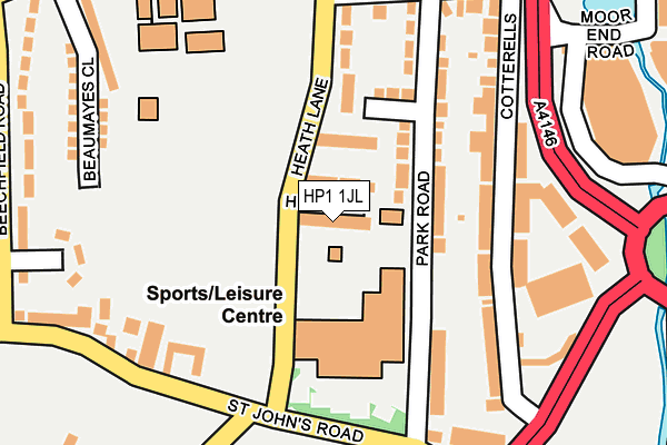 HP1 1JL map - OS OpenMap – Local (Ordnance Survey)