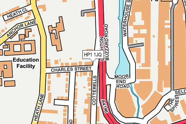 HP1 1JQ map - OS OpenMap – Local (Ordnance Survey)