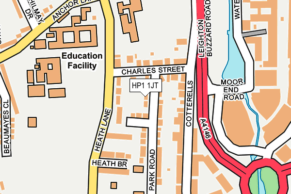 HP1 1JT map - OS OpenMap – Local (Ordnance Survey)
