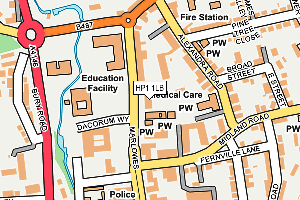 HP1 1LB map - OS OpenMap – Local (Ordnance Survey)