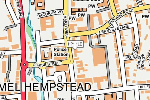 HP1 1LE map - OS OpenMap – Local (Ordnance Survey)