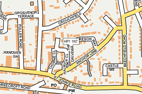 HP1 1NT map - OS OpenMap – Local (Ordnance Survey)
