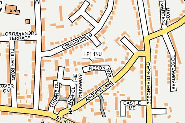 HP1 1NU map - OS OpenMap – Local (Ordnance Survey)