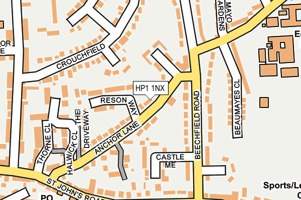 HP1 1NX map - OS OpenMap – Local (Ordnance Survey)