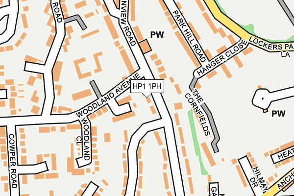 HP1 1PH map - OS OpenMap – Local (Ordnance Survey)