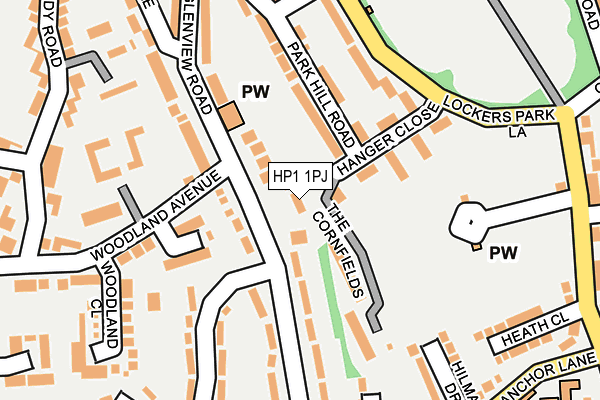 HP1 1PJ map - OS OpenMap – Local (Ordnance Survey)