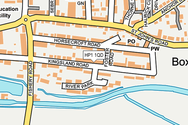 HP1 1QD map - OS OpenMap – Local (Ordnance Survey)