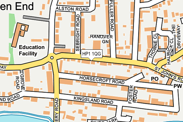 HP1 1QG map - OS OpenMap – Local (Ordnance Survey)