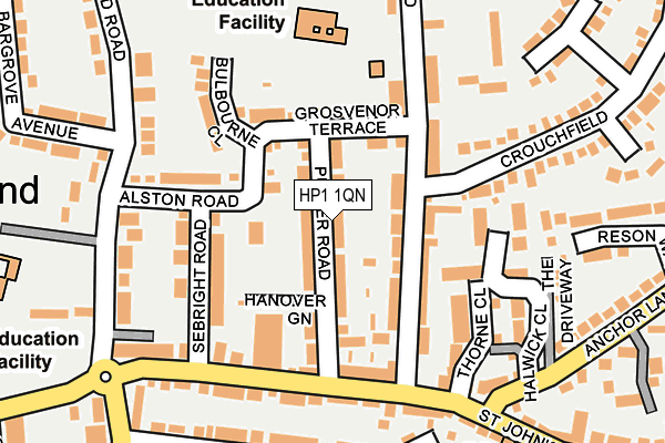 HP1 1QN map - OS OpenMap – Local (Ordnance Survey)