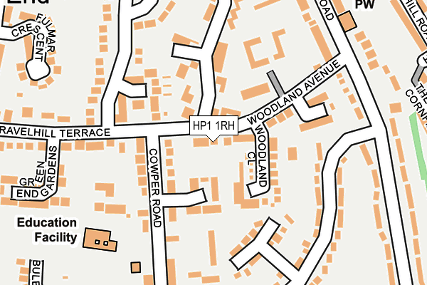 HP1 1RH map - OS OpenMap – Local (Ordnance Survey)