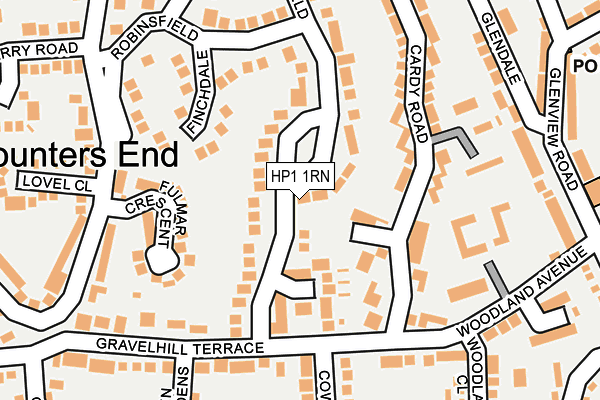 HP1 1RN map - OS OpenMap – Local (Ordnance Survey)
