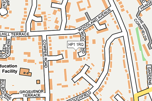 HP1 1RQ map - OS OpenMap – Local (Ordnance Survey)
