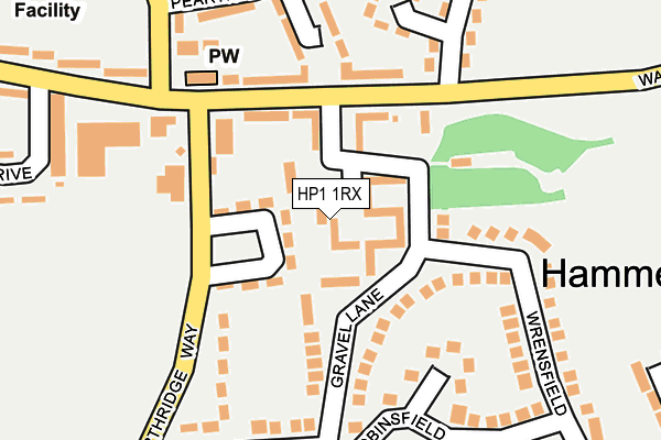HP1 1RX map - OS OpenMap – Local (Ordnance Survey)
