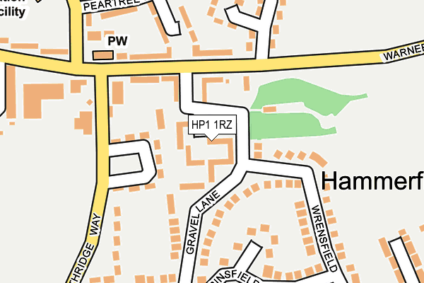 HP1 1RZ map - OS OpenMap – Local (Ordnance Survey)