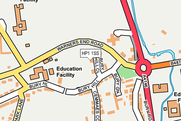 HP1 1SS map - OS OpenMap – Local (Ordnance Survey)