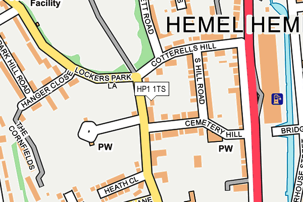 HP1 1TS map - OS OpenMap – Local (Ordnance Survey)