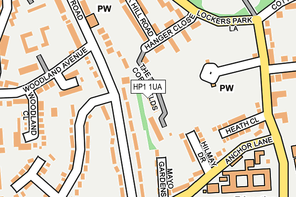 HP1 1UA map - OS OpenMap – Local (Ordnance Survey)