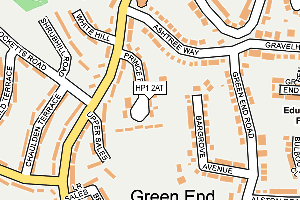 HP1 2AT map - OS OpenMap – Local (Ordnance Survey)