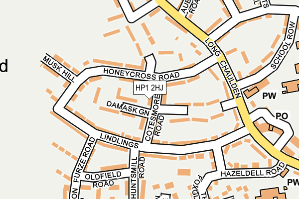 HP1 2HJ map - OS OpenMap – Local (Ordnance Survey)