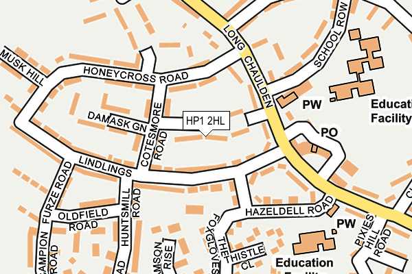HP1 2HL map - OS OpenMap – Local (Ordnance Survey)