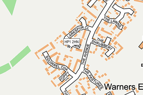 HP1 2HN map - OS OpenMap – Local (Ordnance Survey)