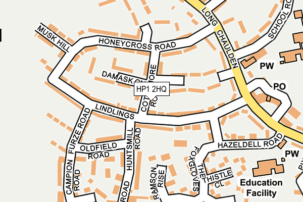 HP1 2HQ map - OS OpenMap – Local (Ordnance Survey)