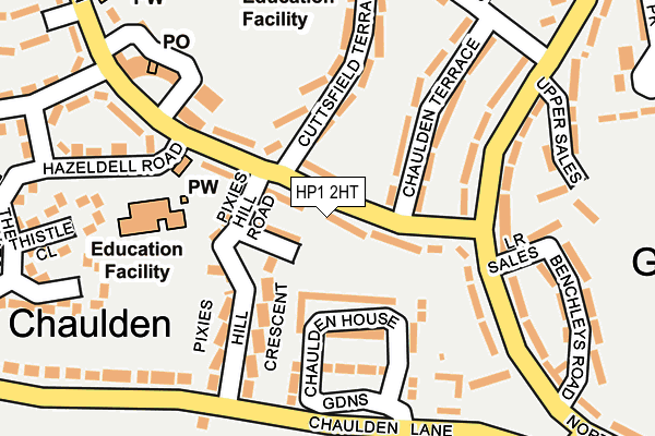 HP1 2HT map - OS OpenMap – Local (Ordnance Survey)