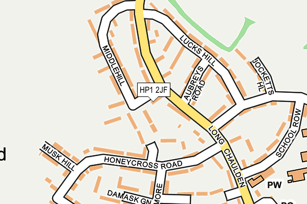 HP1 2JF map - OS OpenMap – Local (Ordnance Survey)