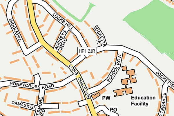 HP1 2JR map - OS OpenMap – Local (Ordnance Survey)