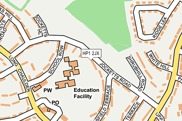 HP1 2JX map - OS OpenMap – Local (Ordnance Survey)