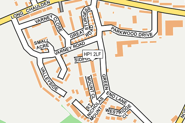 HP1 2LF map - OS OpenMap – Local (Ordnance Survey)
