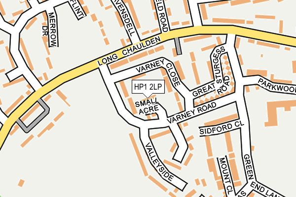 HP1 2LP map - OS OpenMap – Local (Ordnance Survey)