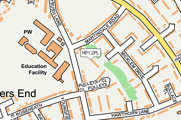 HP1 2PL map - OS OpenMap – Local (Ordnance Survey)