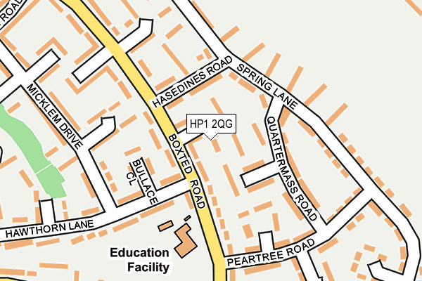 HP1 2QG map - OS OpenMap – Local (Ordnance Survey)