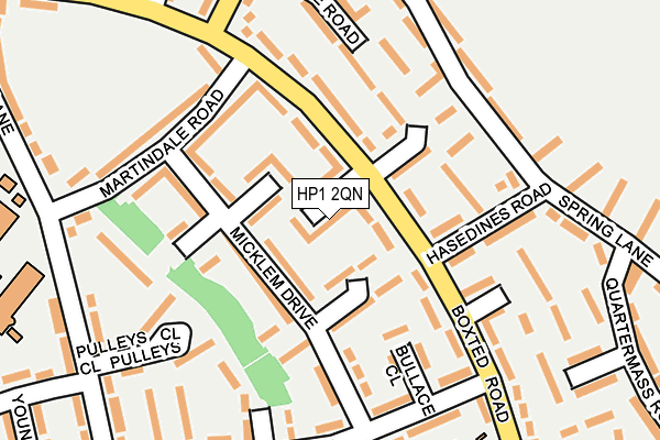 HP1 2QN map - OS OpenMap – Local (Ordnance Survey)