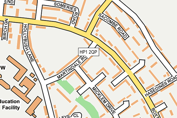 HP1 2QP map - OS OpenMap – Local (Ordnance Survey)