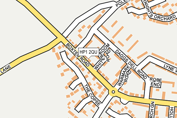 HP1 2QU map - OS OpenMap – Local (Ordnance Survey)