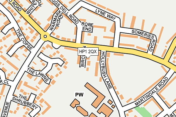 HP1 2QX map - OS OpenMap – Local (Ordnance Survey)