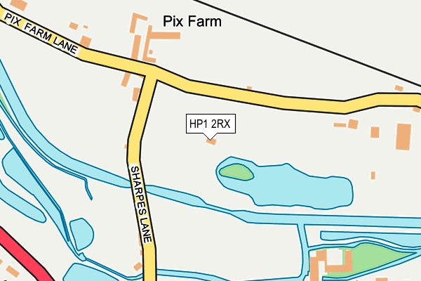 HP1 2RX map - OS OpenMap – Local (Ordnance Survey)