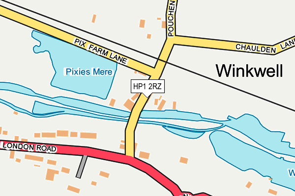 HP1 2RZ map - OS OpenMap – Local (Ordnance Survey)