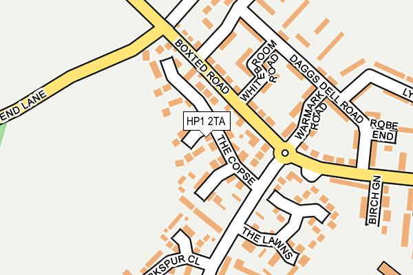 HP1 2TA map - OS OpenMap – Local (Ordnance Survey)